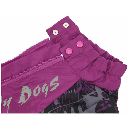 FOR MY DOGS дождевик для собак фиолетовый неон для девочек 521SS-2021 F (14)