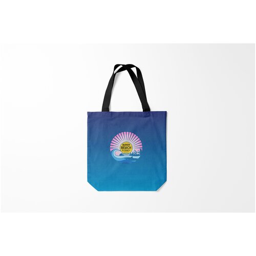 фото Сумка-шоппер / 40х40 см / туристические / сша bondi beach sydney burnettie