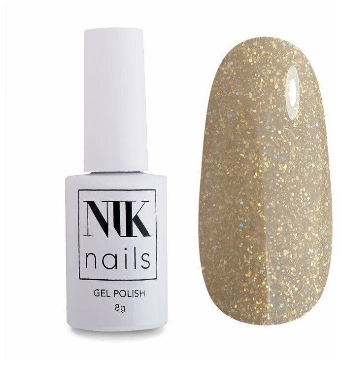 NIK Nails гель-лак для ногтей Mirage, 8 мл, 04