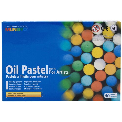 MUNGYO Набор пастели Oil Pastel For Artists, 36 цветов синий