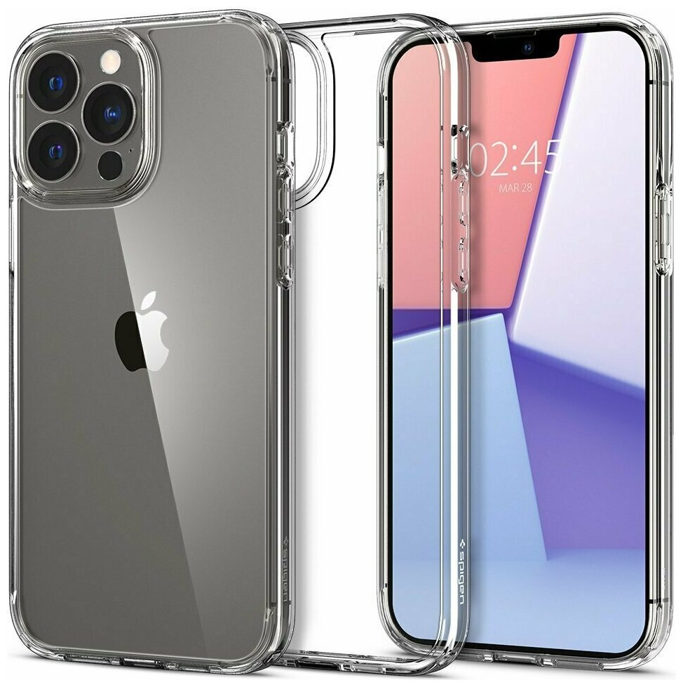Чехол Spigen Crystal Hybrid для iPhone 13 Pro Max (ACS03242, оригинал, Crystal Clear)