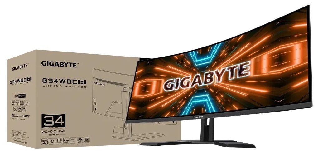 Монитор Gigabyte G34WQC A-EK