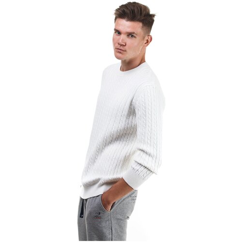 фото Мужской свитер popilov yachting, размер m 46/48, цвет белый