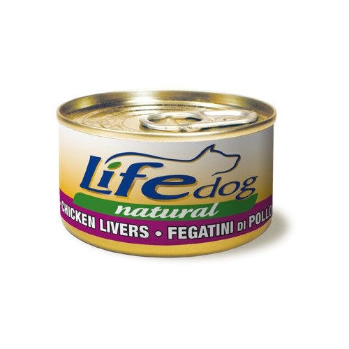 Lifedog chunks of chicken liver консервы для собак кусочки куриной печени в соусе 90 гр (Упаковка 12шт)