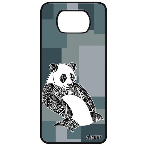 фото Защитный чехол для // xiaomi poco x3 pro // "панда" медведь panda, utaupia, цветной