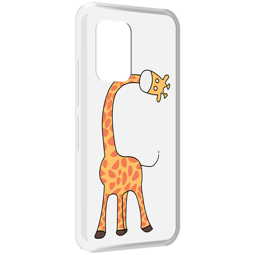 Чехол MyPads жирафик детский для UMIDIGI Bison GT задняя-панель-накладка-бампер