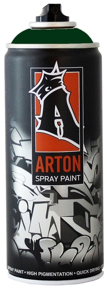 Краска для граффити "Arton" цвет A608 Темный лес (Dark Forest) аэрозольная, 400 мл