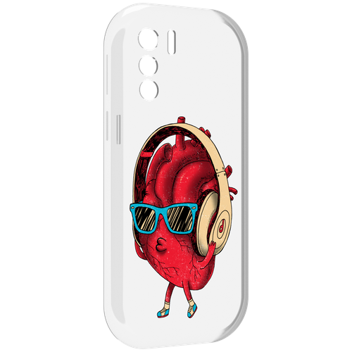 Чехол MyPads слушай сердце для UleFone Note 13P задняя-панель-накладка-бампер
