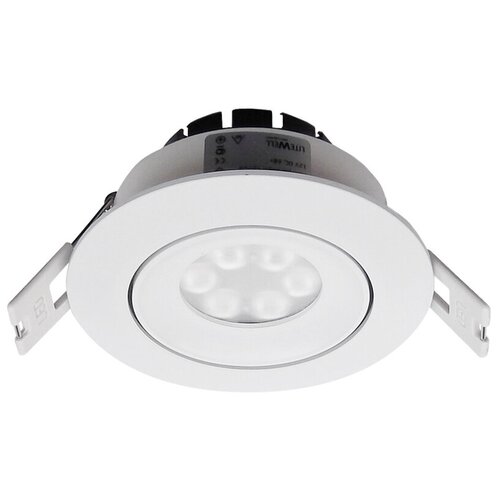 Светильник поворотный D009D-6Вт, точечный встраиваемый (диам. 85мм, Дневной 5000K)