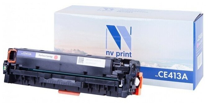 Картридж NV Print CE413A Пурпурный для принтеров HP LaserJet Color M351a/ M375nw/ M451dn/ M451dw/ M451nw/ M475dn/ M475dw, 2600 страниц