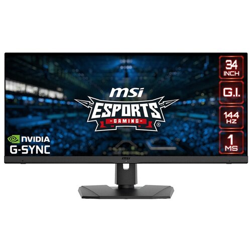 Монитор MSI MPG341QR 34 UWQHD 3440x1440 матовый IPS Non-touch LEDFlat144Hz1ms219 HAS 343440x1440 IPS матовый GhzMb 7812100₽