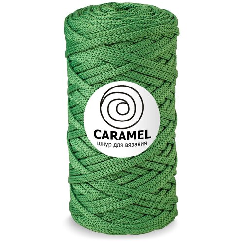Шнур полиэфирный Caramel - 5 мм, цвет Кедр, 75 м/200 г, шнур для вязания Карамель