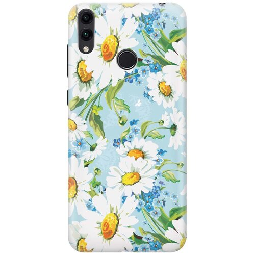фото Gosso ультратонкий силиконовый чехол-накладка для honor 8c с принтом "поле ромашек"