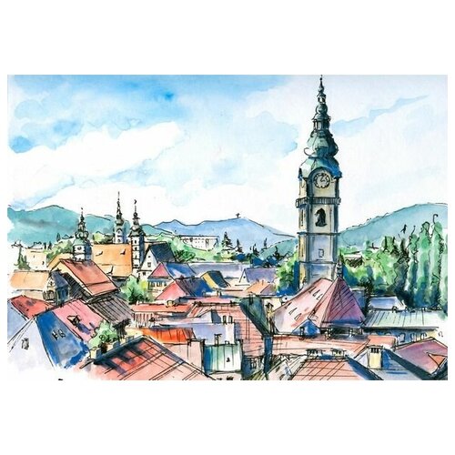 Постер Крыши города (Rooftops) 43см. x 30см.