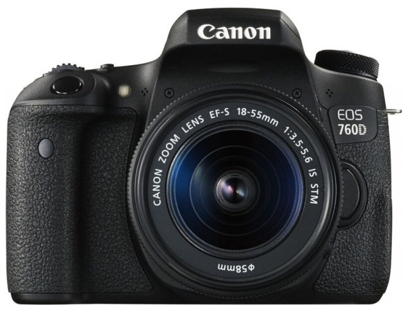 Фотоаппарат Canon EOS 760D Kit EF-S 18-55mm f/3.5-5.6 IS STM, черный