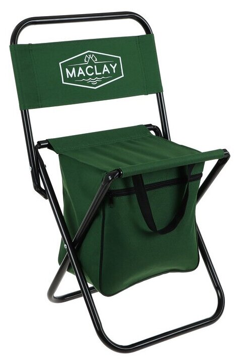 Maclay Стул туристический с сумкой, до 60 кг, размер 35 х 26 х 60 см, цвет зелёный