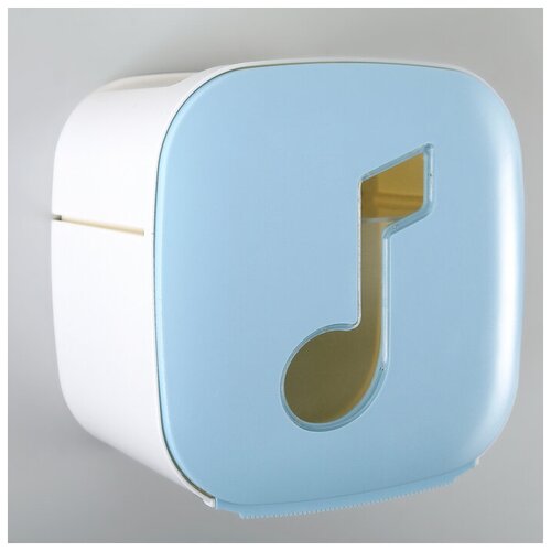 фото Держатель для туалетной бумаги "мелодия", цвет голубой сима-ленд