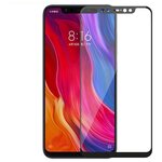 3D/ 5D защитное стекло MyPads для Xiaomi Mi 8 SE с закругленными изогнутыми краями которое полностью закрывает экран/ дисплей по краям с олеофобн. - изображение