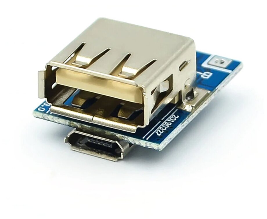 Модуль Power Bank Мини с гнездом Micro-USB 5V 1А Arduino & Повер банк для ардуино & PowerBank