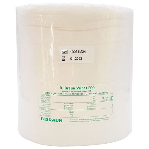 Салфетки флисовые B.Braun Wipes Eco, 120 шт в рулоне (190х360 мм)