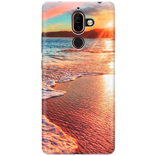 фото Силиконовый чехол на nokia 7 plus / нокиа 7 плюс с принтом "залитый светом пляж gosso