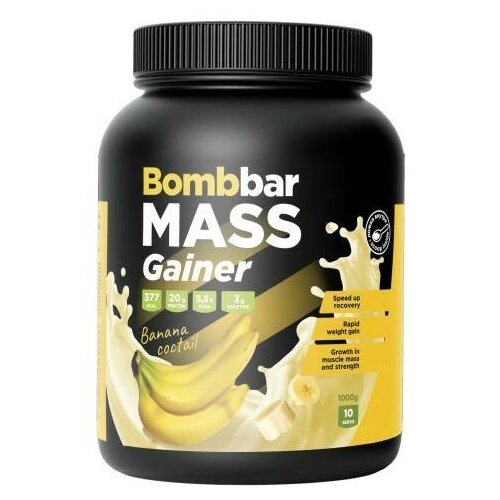 Bombbar Mass Gainer (1000 гр) (банановый коктейль)