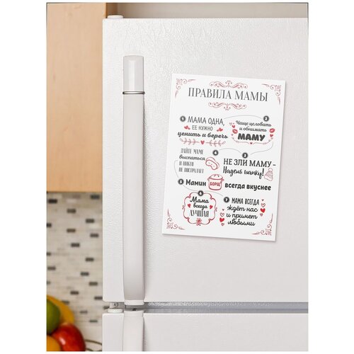 Магнит на холодильник Правила мамы Б 20х30 см Мир Печатей 319₽