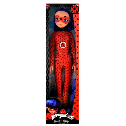Кукла большая Леди Баг / Кукла шарнирная Леди Баг / Кукла Lady Bug 60 см / Интерактивная Кукла