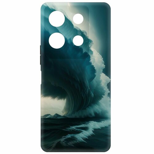 Чехол-накладка Krutoff Soft Case Торнадо для INFINIX Note 30 VIP черный