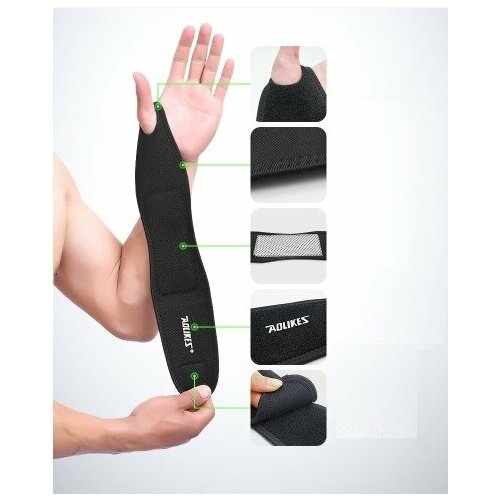 Напульсник для спорта на запястье для тяжелой атлетики с турмалином