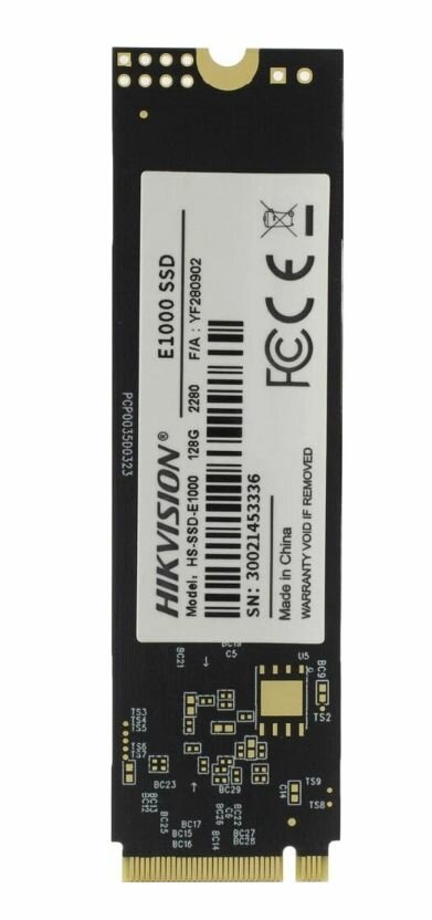 Накопитель SSD M.2 HIKVISION 128GB, PCI-E 3.0 x4, up to 990/650MBs, 3D TLC, NVMe, 22x80mm - фото №13