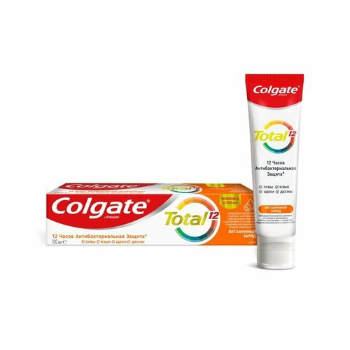 Набор из 3 штук Зубная паста антибактериальная Colgate Total 12 Витаминный заряд 100мл