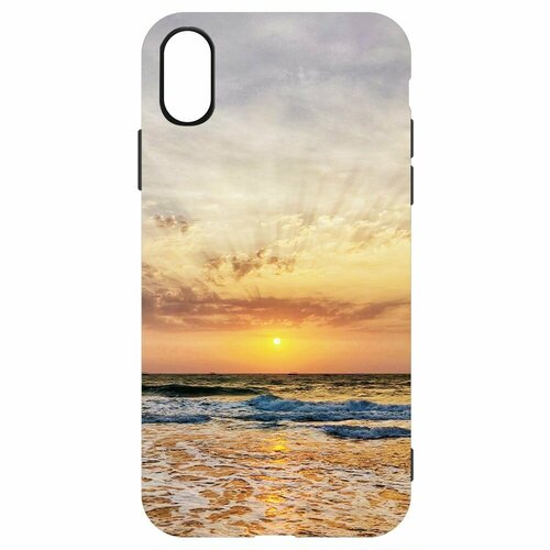 Чехол-накладка Krutoff Soft Case Индия, Пляжи Гоа для iPhone XS черный чехол накладка krutoff soft case индия пляжи гоа для iphone 13 pro max черный