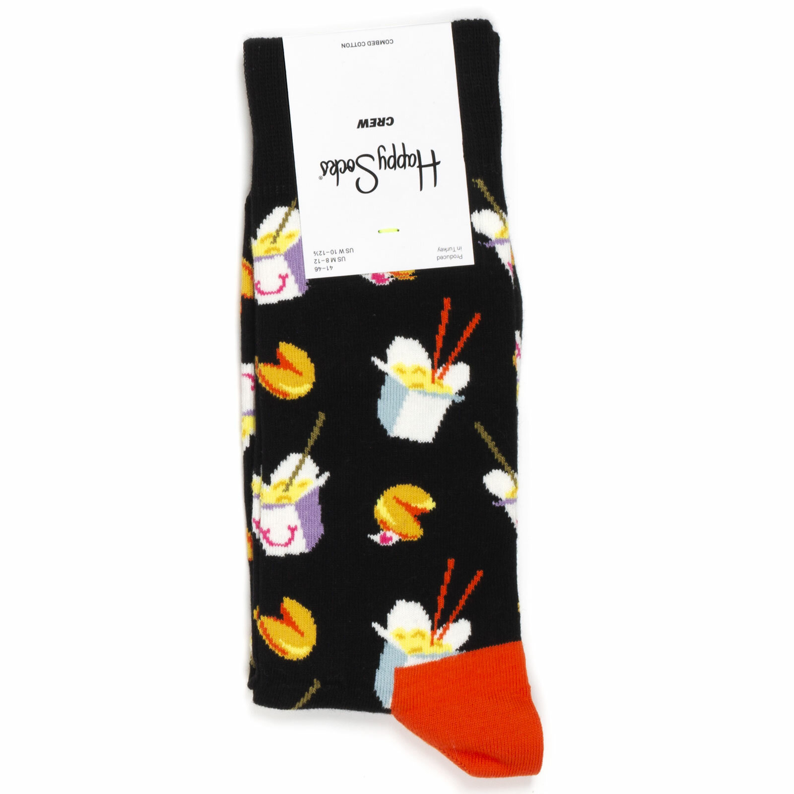 Носки с рисунками Happy Socks - Take Out - Black 36-40