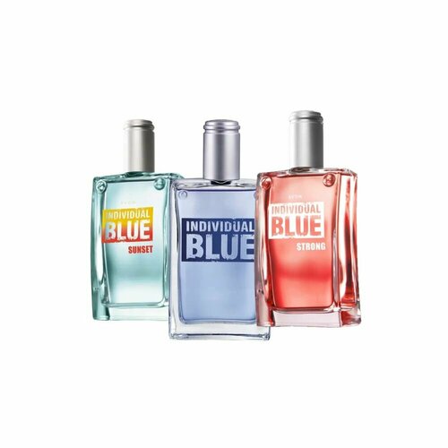 AVON Коллекция Individual Blue + Sunset + Strong туалетная вода, 3шт * 100 мл avon туалетная вода individual blue free 100 мл