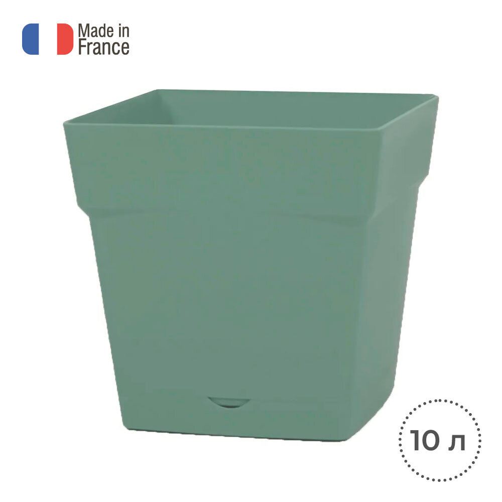 Горшок цветочный EDA TOSCANE квадратный 248х248х24 см 102л.