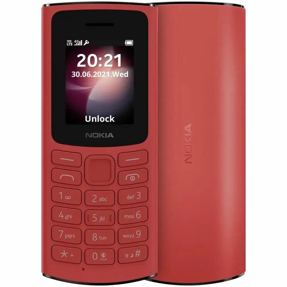 Мобильный телефон Nokia 106 Dual Sim (TA-1564) Red