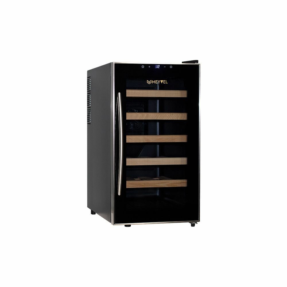 фото Винный шкаф MEYVEL MV18-BF1, черный