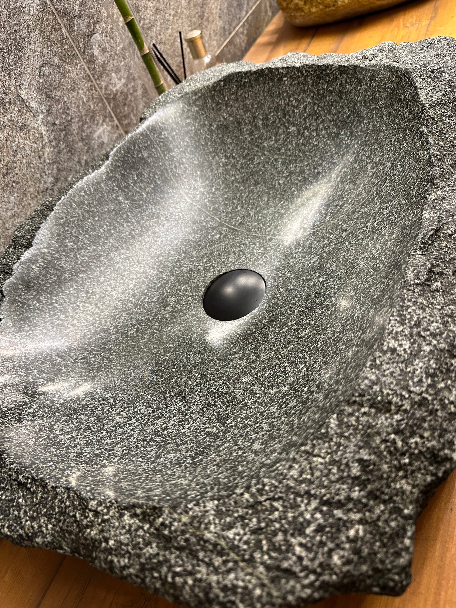Раковина из натурального камня, Moon (54x45) - фотография № 6