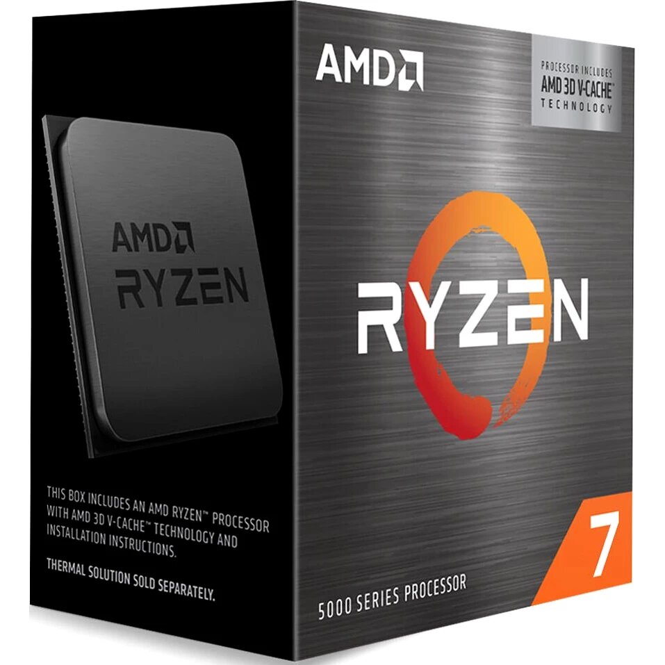 Центральный Процессор AMD RYZEN 7 5700X3D BOX (Vermeer, 7nm, C8/T16, Base 3,00GHz, Turbo 4,10GHz, Without Graphics, L3 96Mb, TDP 105W, SAM4)