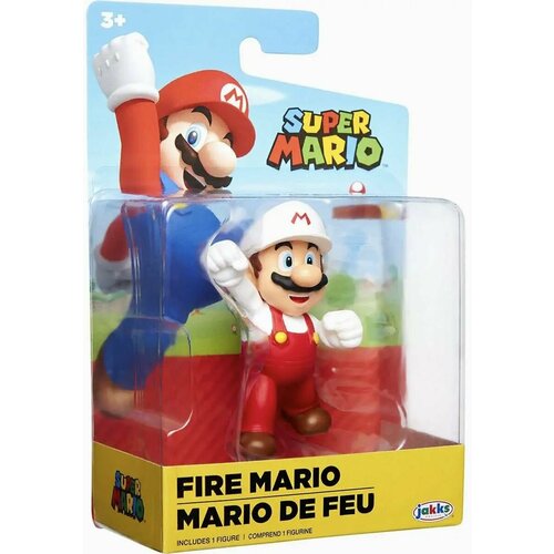 jakks pacific коллекционная фигурка тема nintendo link island village w3 упаковка из 3 шт SUPER MARIO Фигурка Огненный Марио кулак вверх Коллекционная (Ограниченное издание)