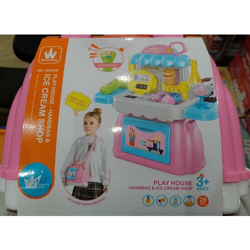 Киоск мороженого от Zebra для детей от 3 до 7 лет набор для игр с куклами магазин мороженого 71022 2 свет звук