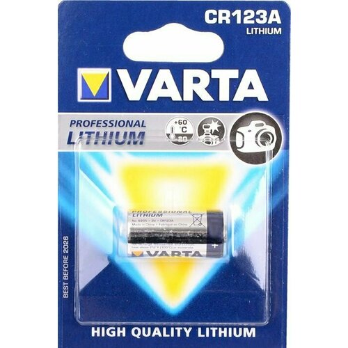 Батарейка Varta Professional Lithium / Ultra Lithium (CR123A, 1 шт) (06205301401/008496537280)