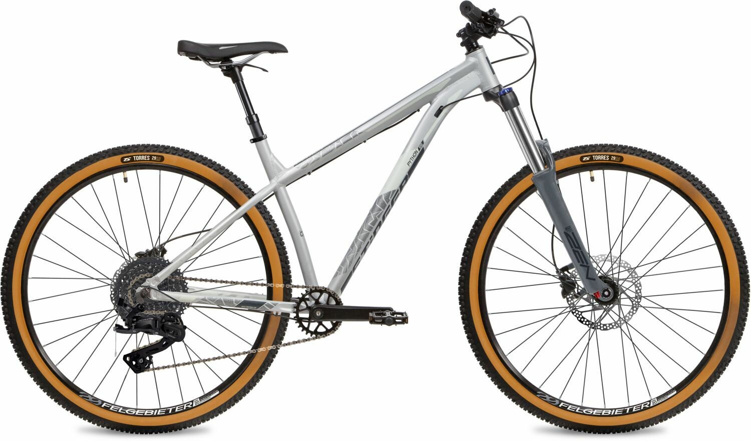 фото Велосипед STINGER 27.5" PYTHON EVO серый, алюминий, размер 16"