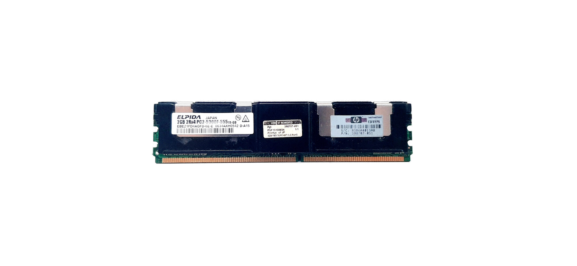 Оперативная память Elpida DDR2 2Gb x 2шт PC5300 FB-Dimm EBE21FD4AGFD-6E-E