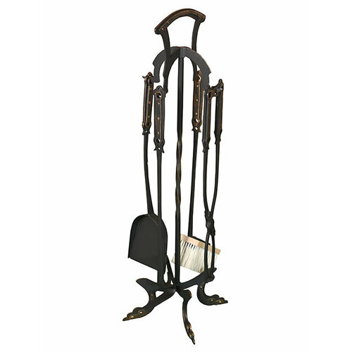 кованая стойка для барбекю naturehike nh20sk012 wrought iron shelfblack small стойка для костра Набор для камина и мангала Фламинго Совок, Щипцы, Щетка, Кочерга в комплекте