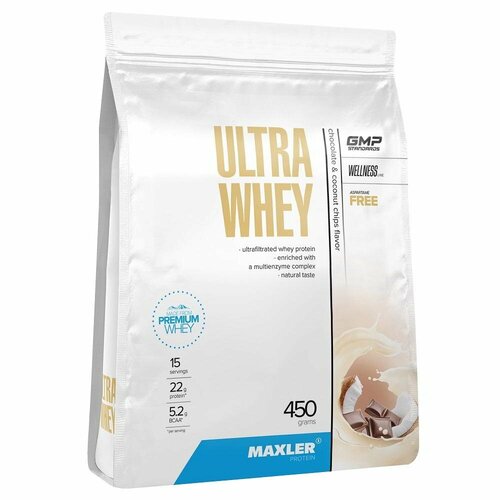 Maxler Ultra Whey 450 гр пакет (Maxler) Шоколадно-кокосовая стружка стружка кокосовая цветная 20 гр