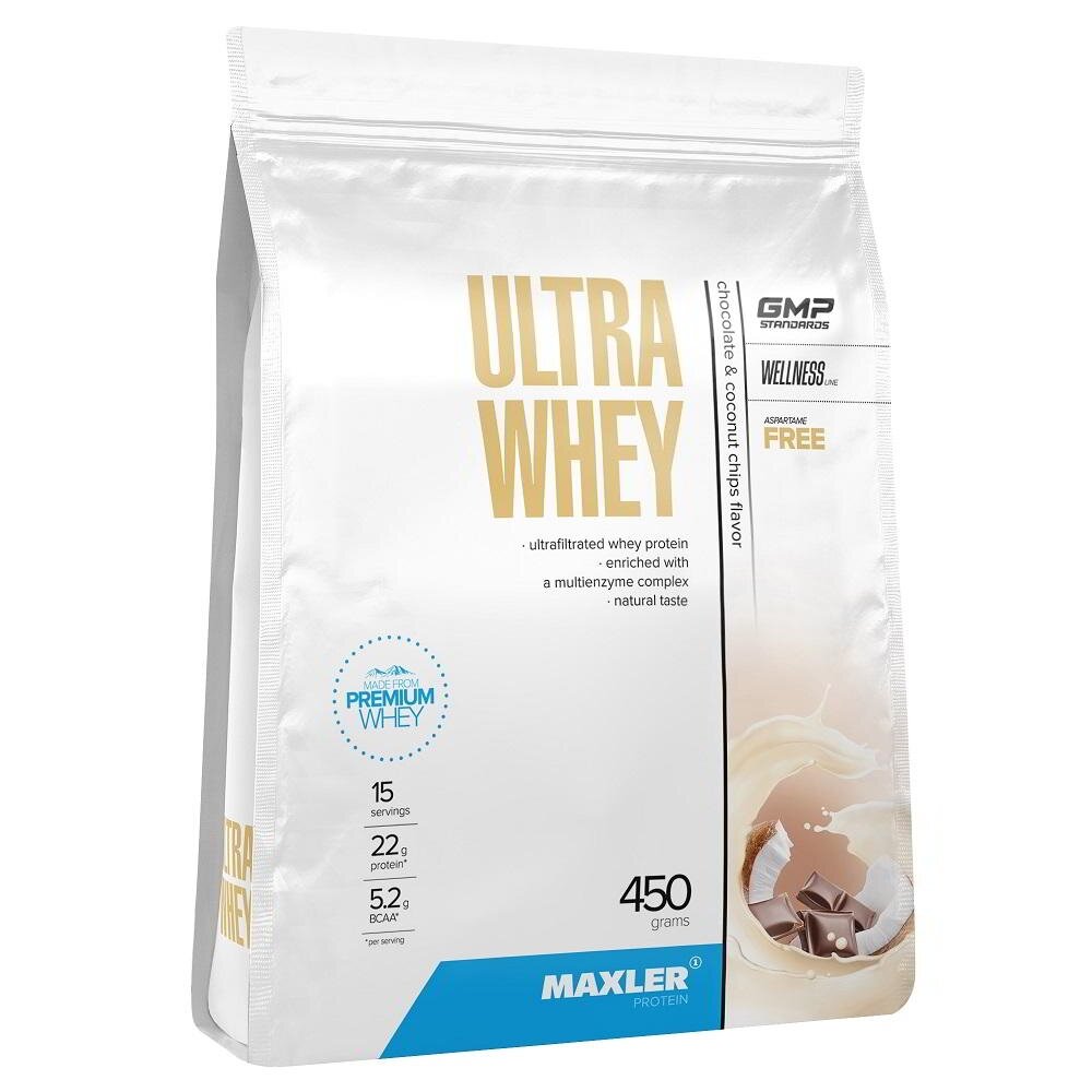 Maxler Ultra Whey 450 гр пакет (Maxler) Шоколадно-кокосовая стружка