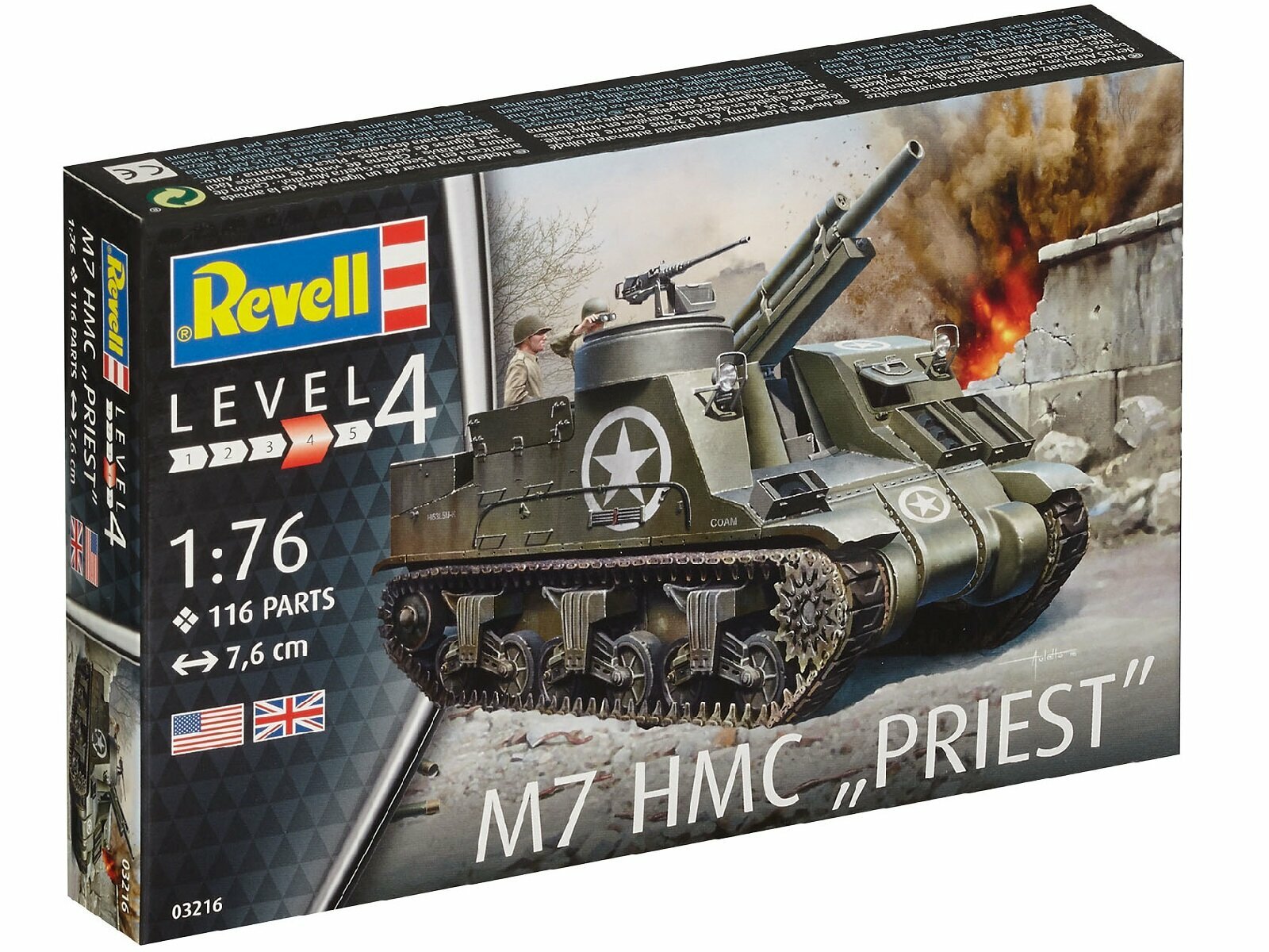 Модель для сборки Revell Самоходная гаубица Sd.Kfz. 124 Wespe - фото №11