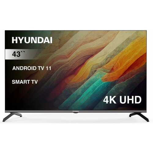 LED телевизор Hyundai H-LED43BU7006 медиаплеер mxq pro android 8 гб 128 гб bluetooth wi fi smart tv box 4k ram1 rom8гб 5g android